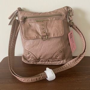 NWT- Stone Mountain Solid Smokey Studded Crossbody Bag